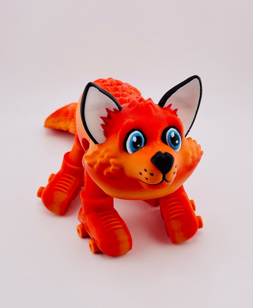 Fox Roller Skate Flexi 3d model