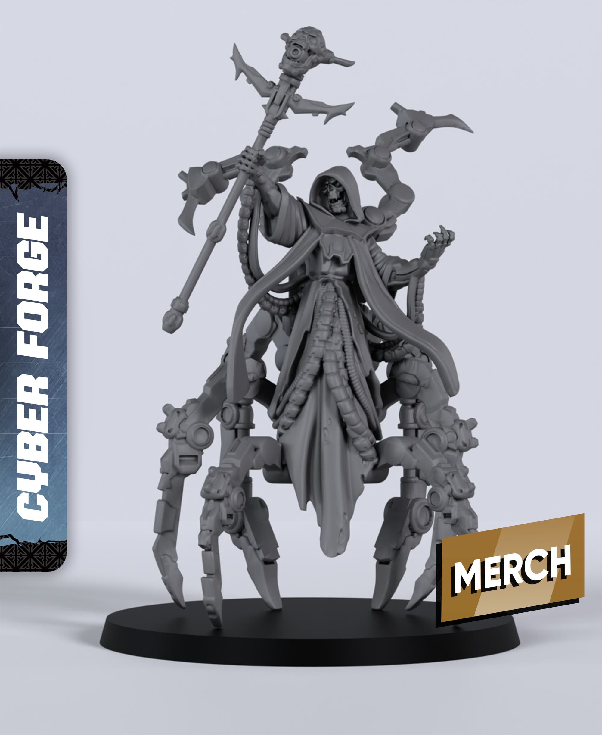 Xenos lord of Ruin - With Free Cyberpunk - Sci-Fi Gift Ideas for RPG and Wargamers 3d model