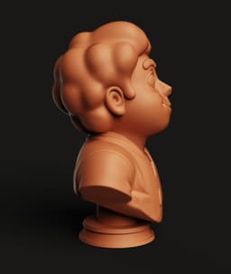Steven Universe Bust | Cartoon Hero Sculpture | Crystal Gem Miniature | Multi-Color 3d model