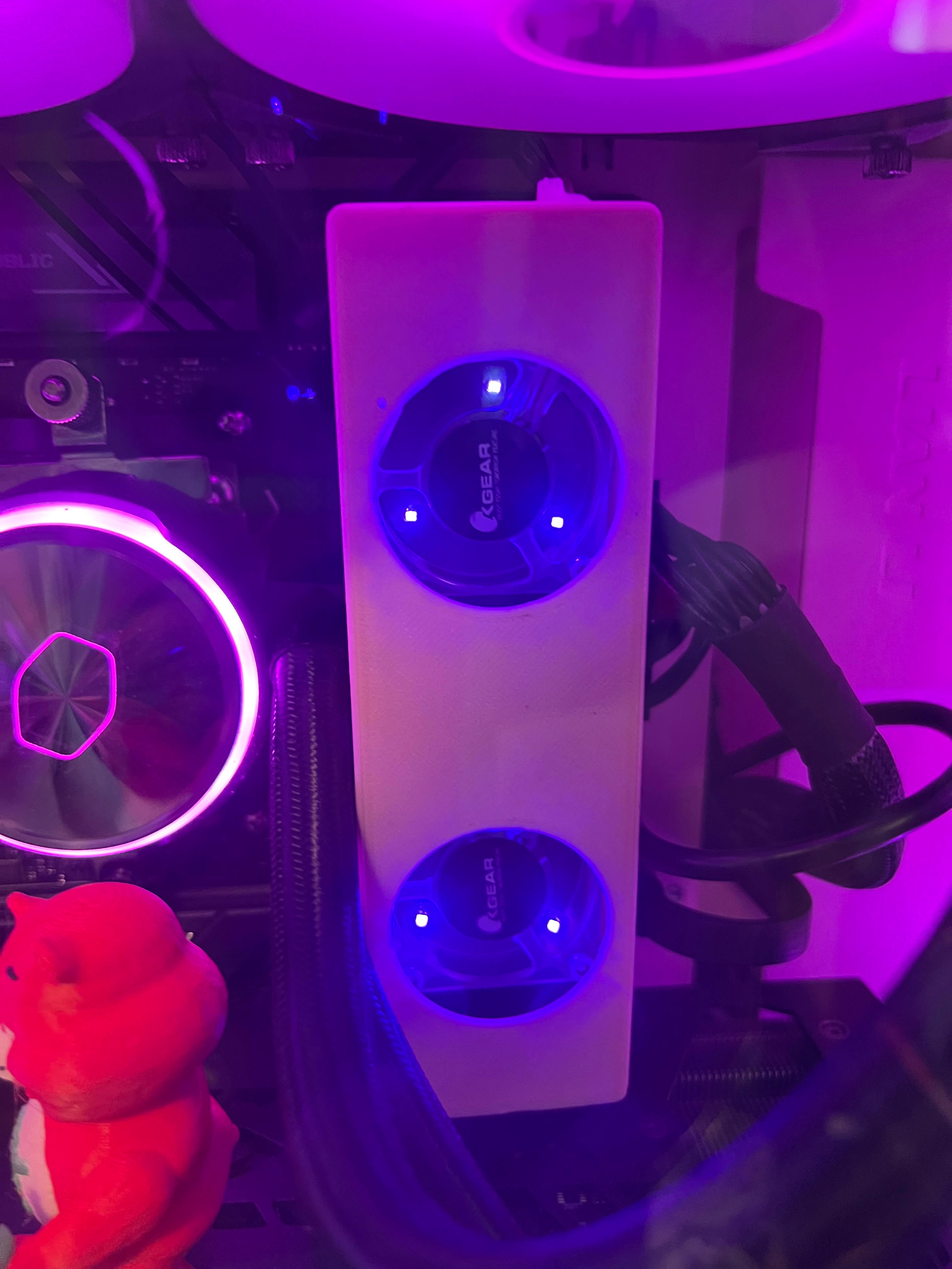 Dual 40mm Fan PC Ram Cooler 3d model