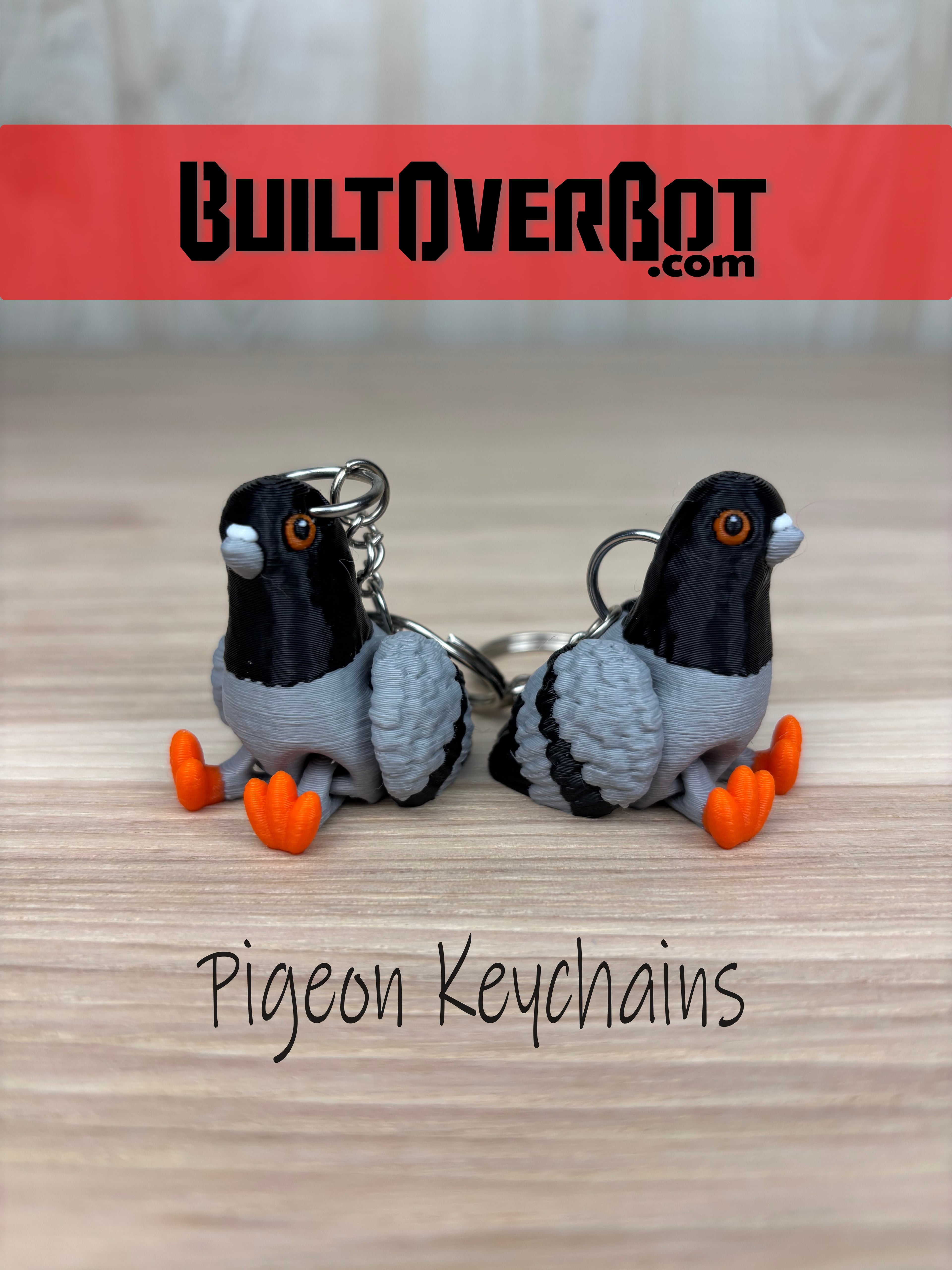 Pigeon Fidget Keychains 3d model