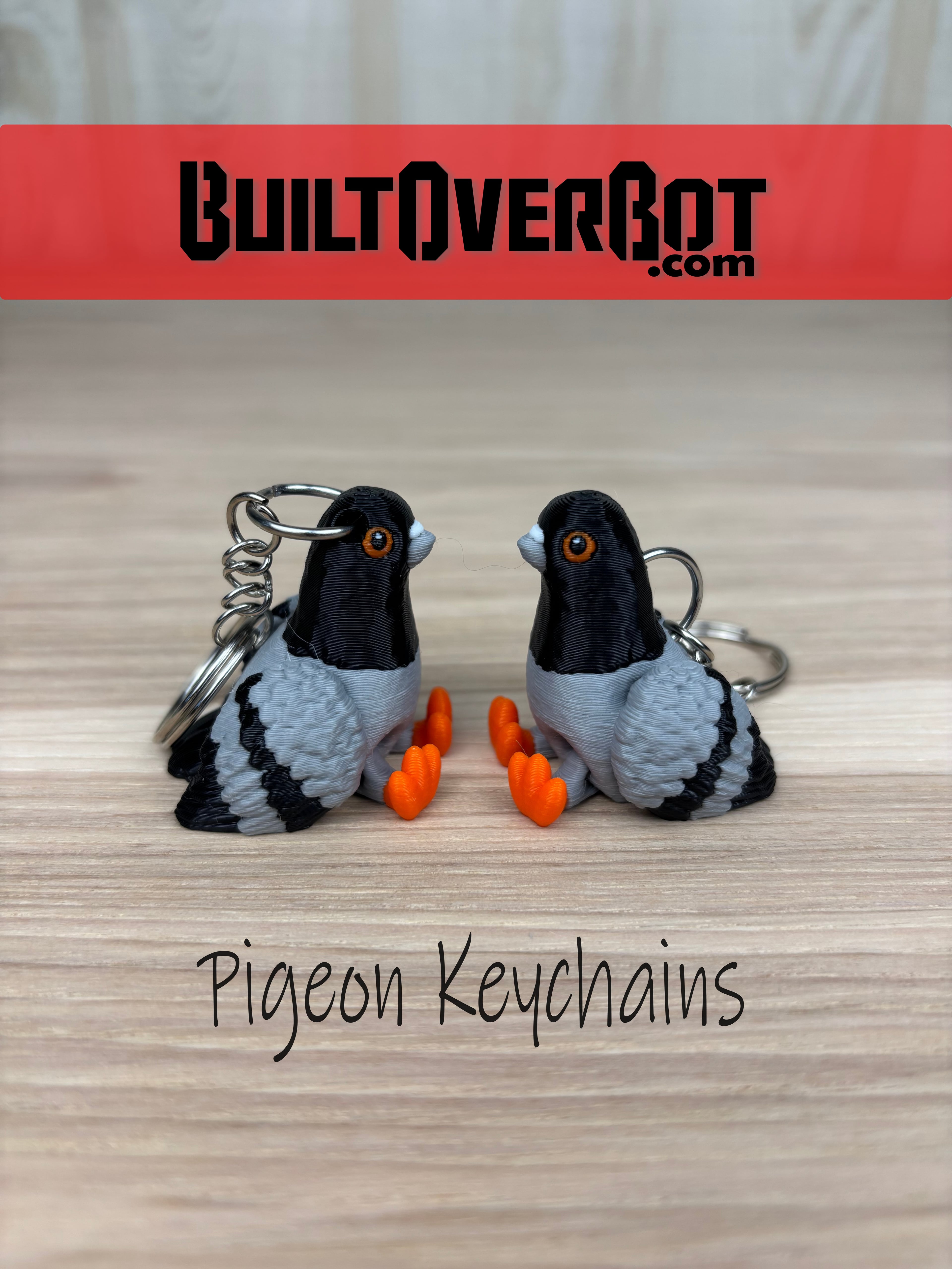 Pigeon Fidget Keychains 3d model