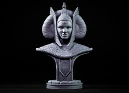 Queen Amidala bust (Pre-Supported) 3d model