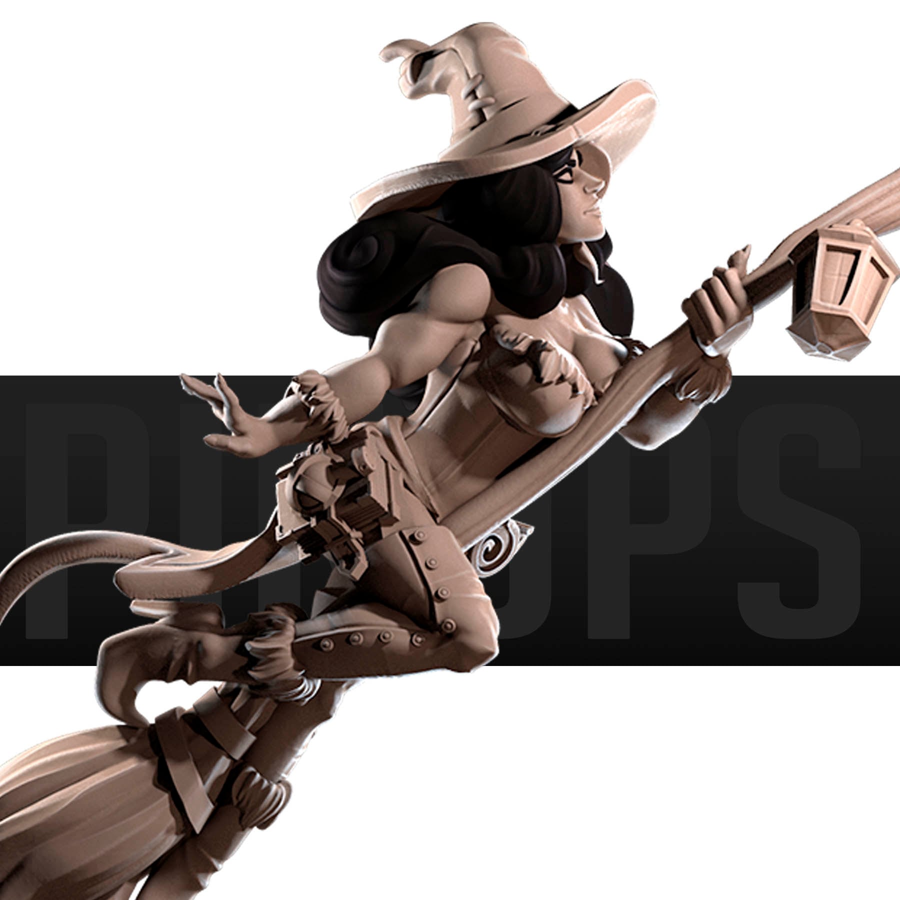 Dorotea, the Witch 3d model