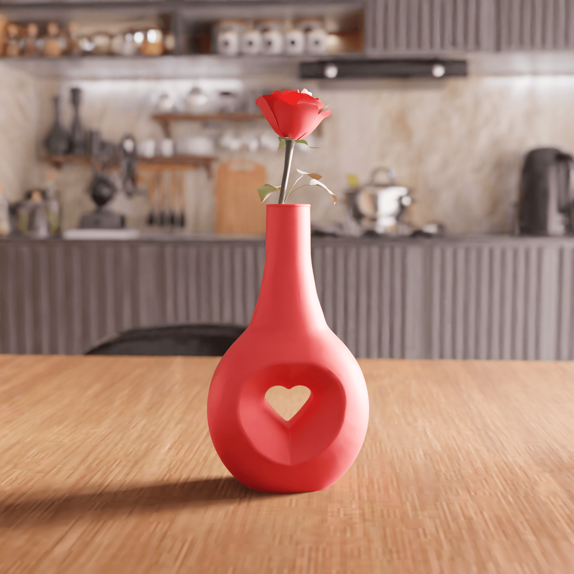 Heart Hollow Vase 3d model