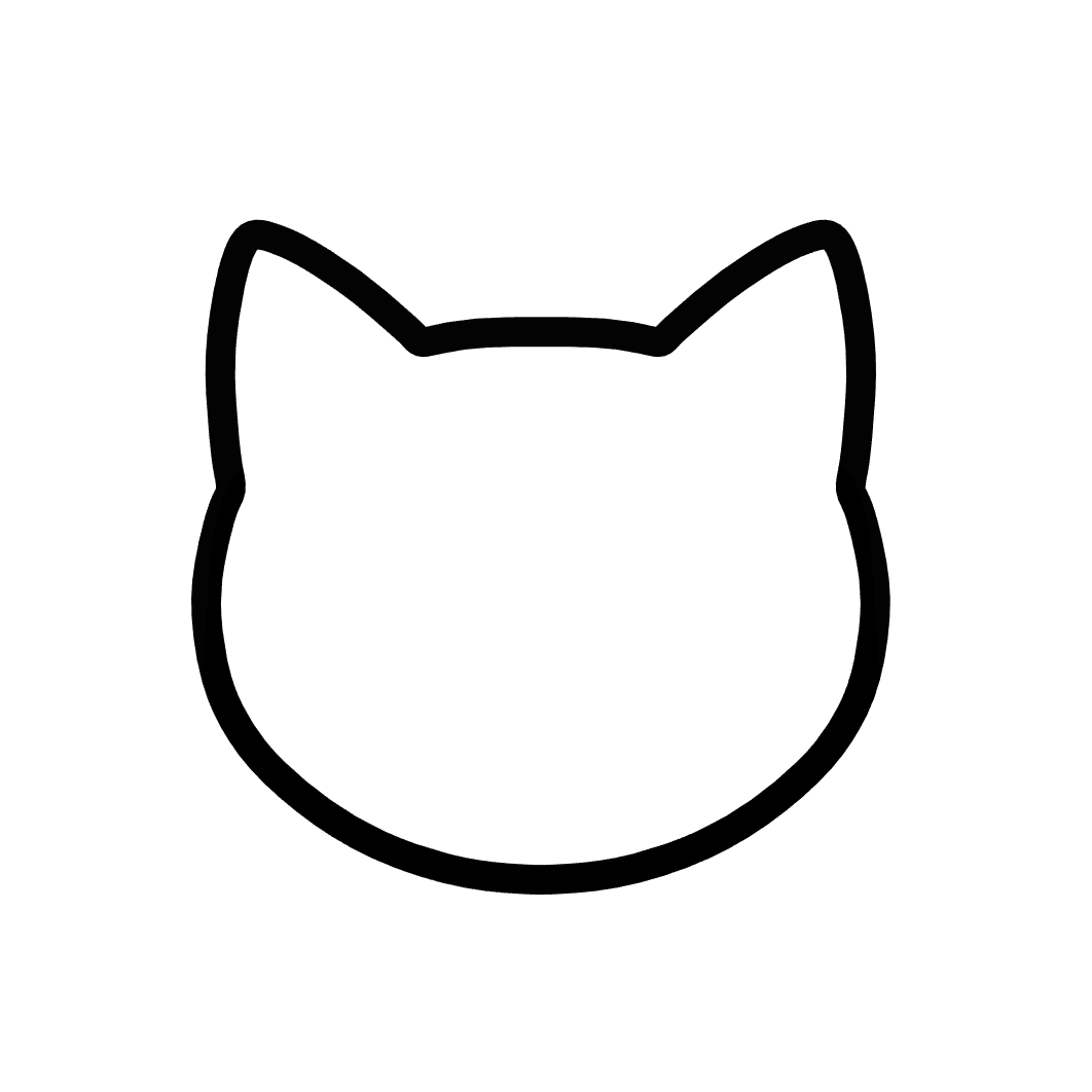 Cat Head Cookie Cutter STL File - 4 inches 3d model