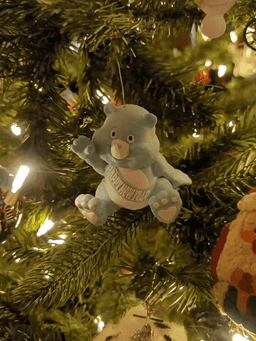 Baby New Year Bear Ornament 3d model