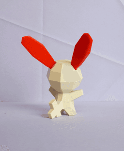 Plusle Low Poly Pokemon 3d model