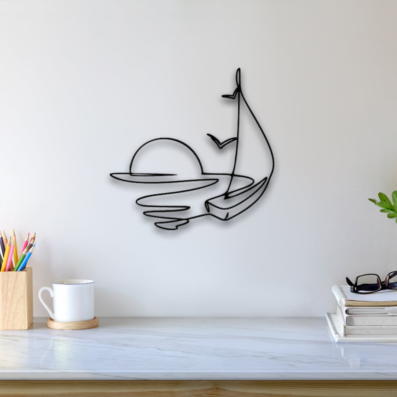 Sea View Wall Art 3d model