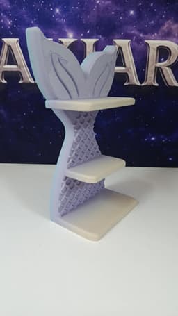 Mermaid tail-shaped shelf 3d model