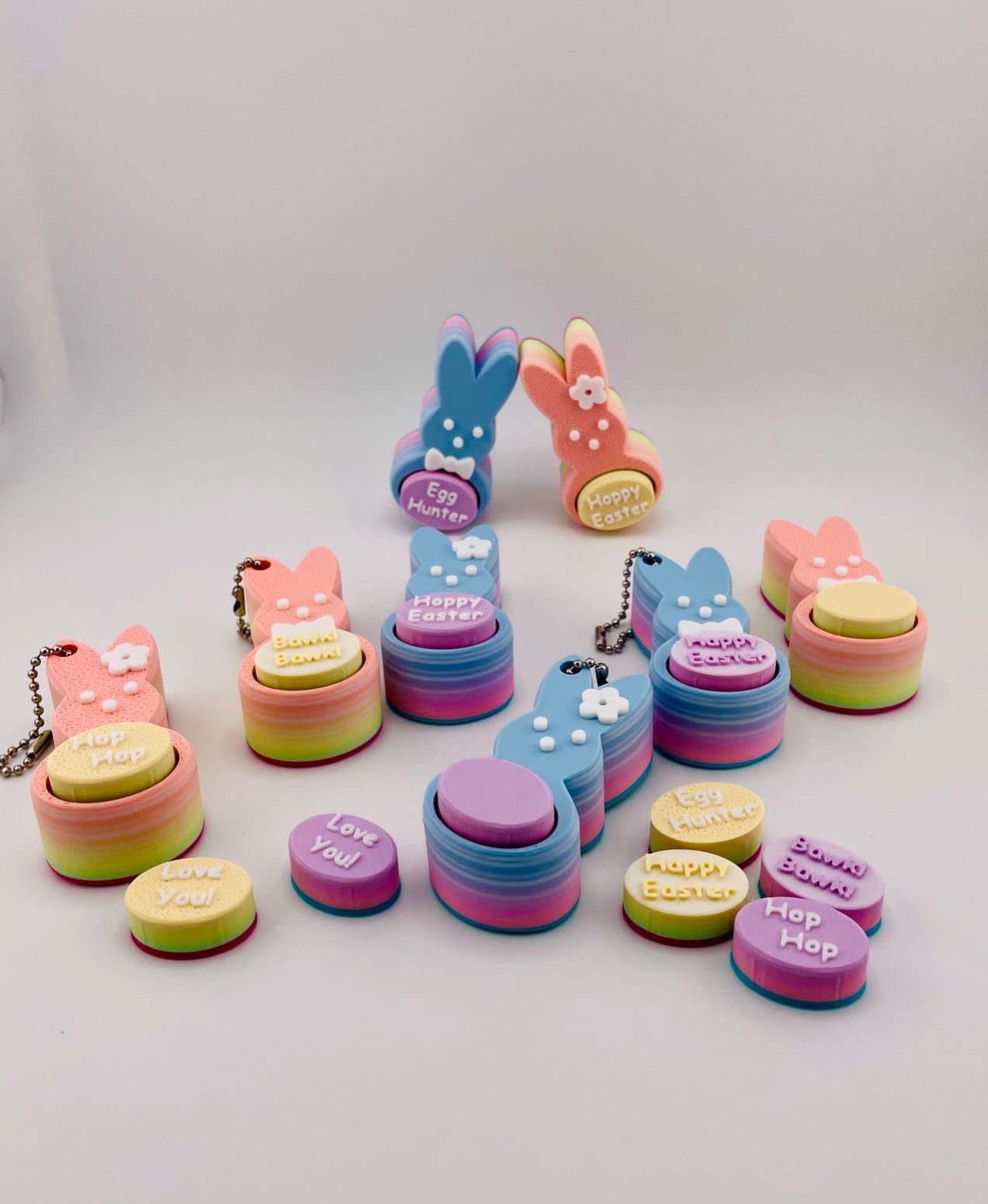 Candy Bunny Clicker Key Chain Bawk! Bawk! 3d model