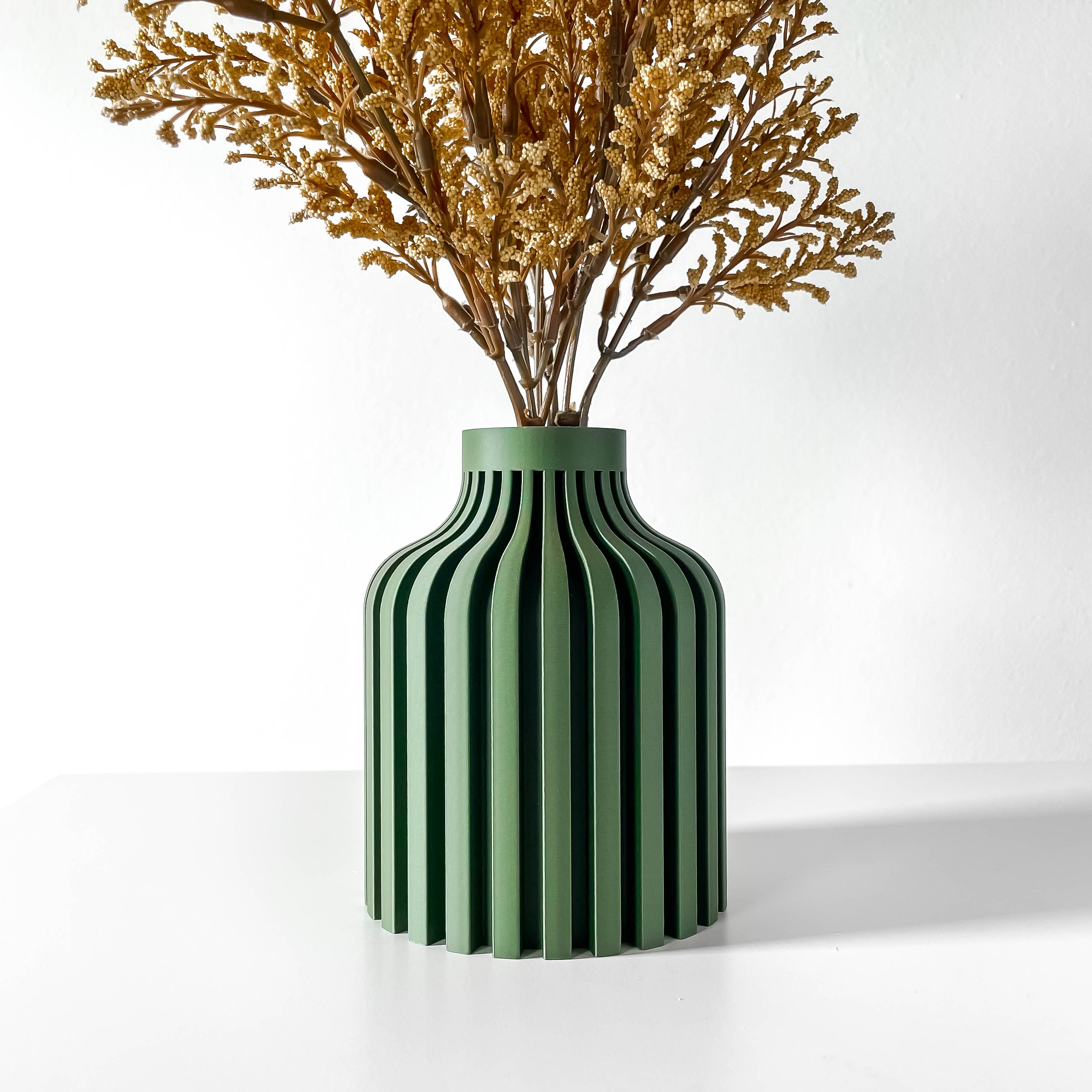 The Alik Short Vase, Modern and Unique Home Decor for Dried and Preserved Flower Arrangement 3d model