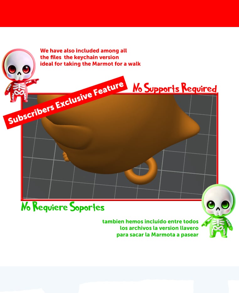 Fluffy Marmot 3d model