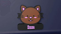 Cute Cat - LED Strip compatible 3d model