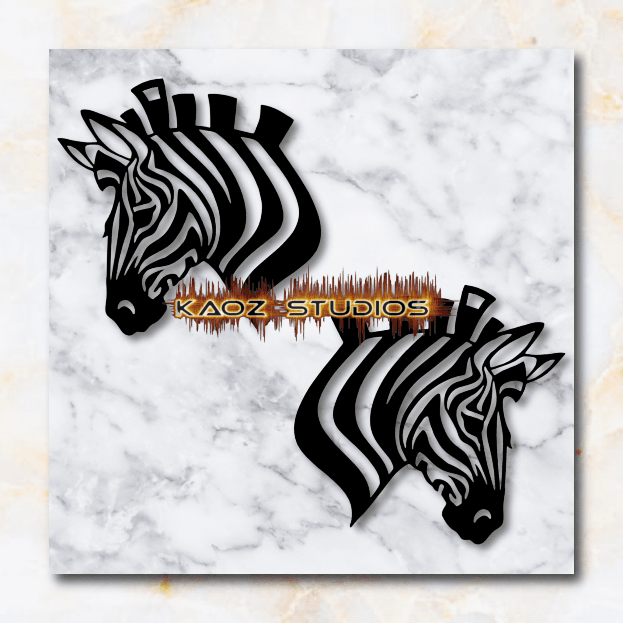 zebra head earring safari jewelry 3d model