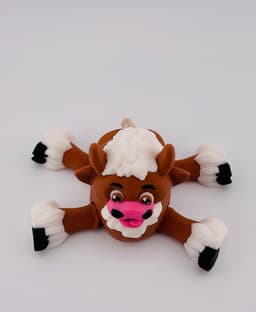 Fuzzy Cow Flexi 3d model