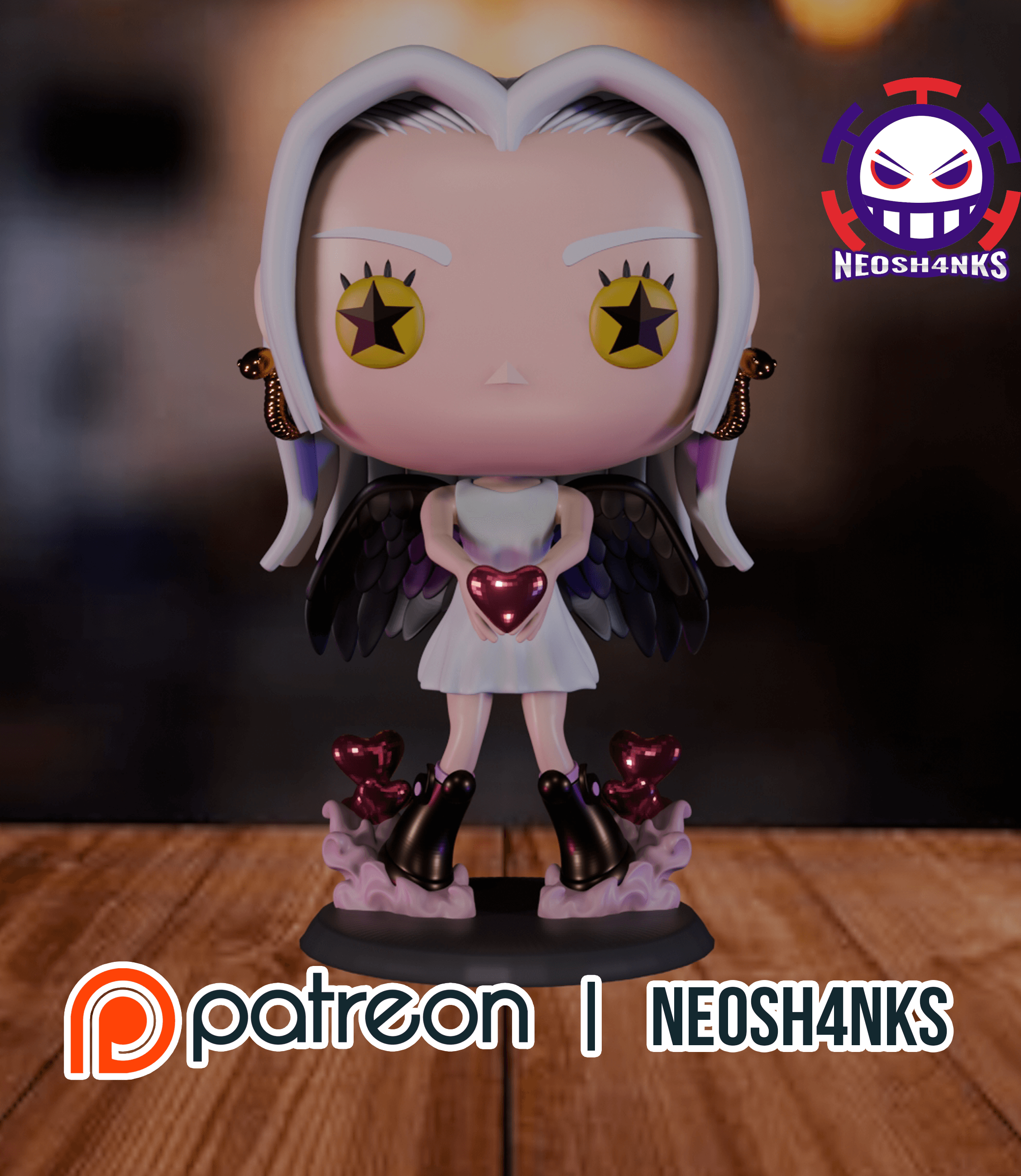 Seraphim Snake Funko style 3d model