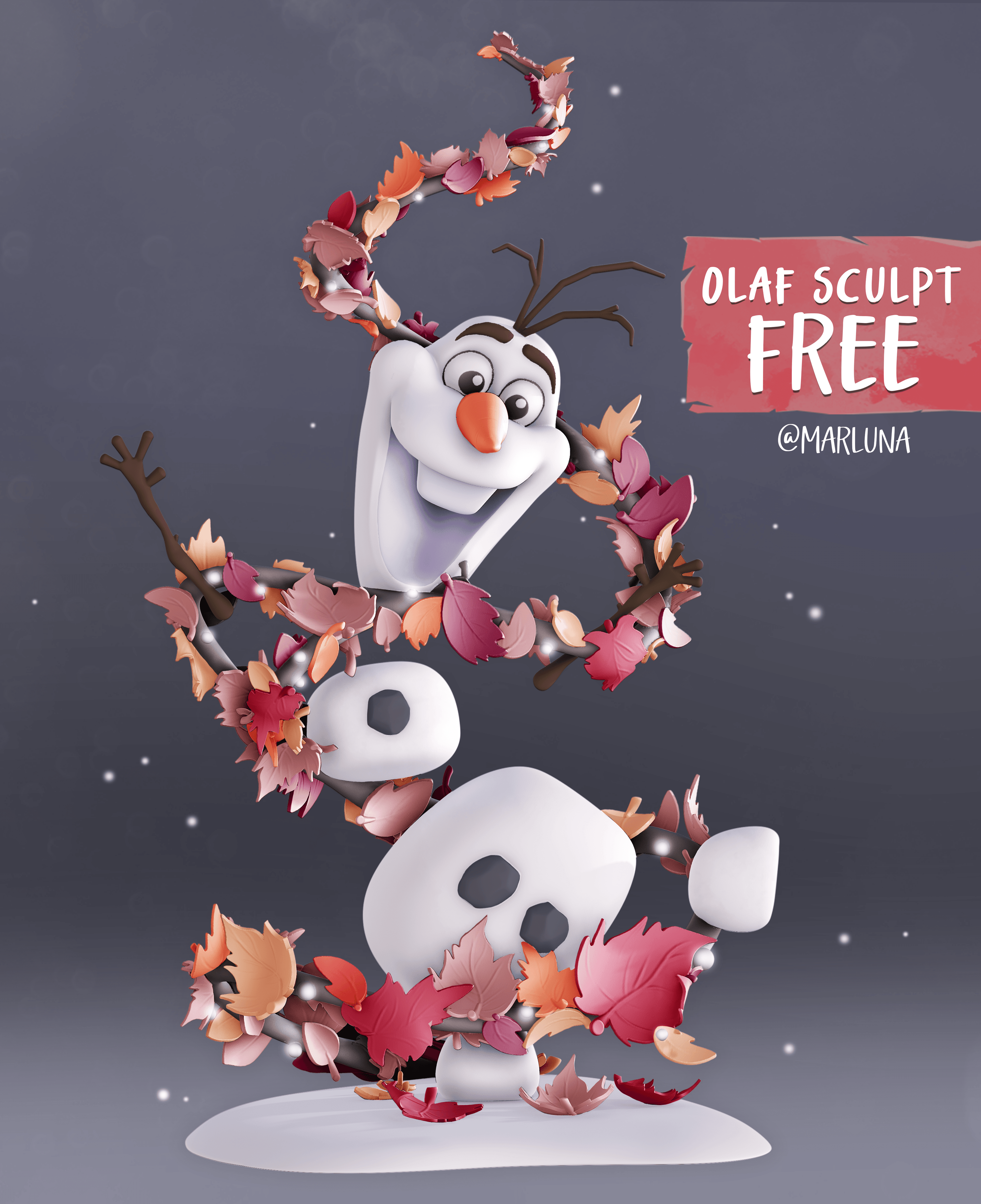 Olaf - Fan Art 3d model