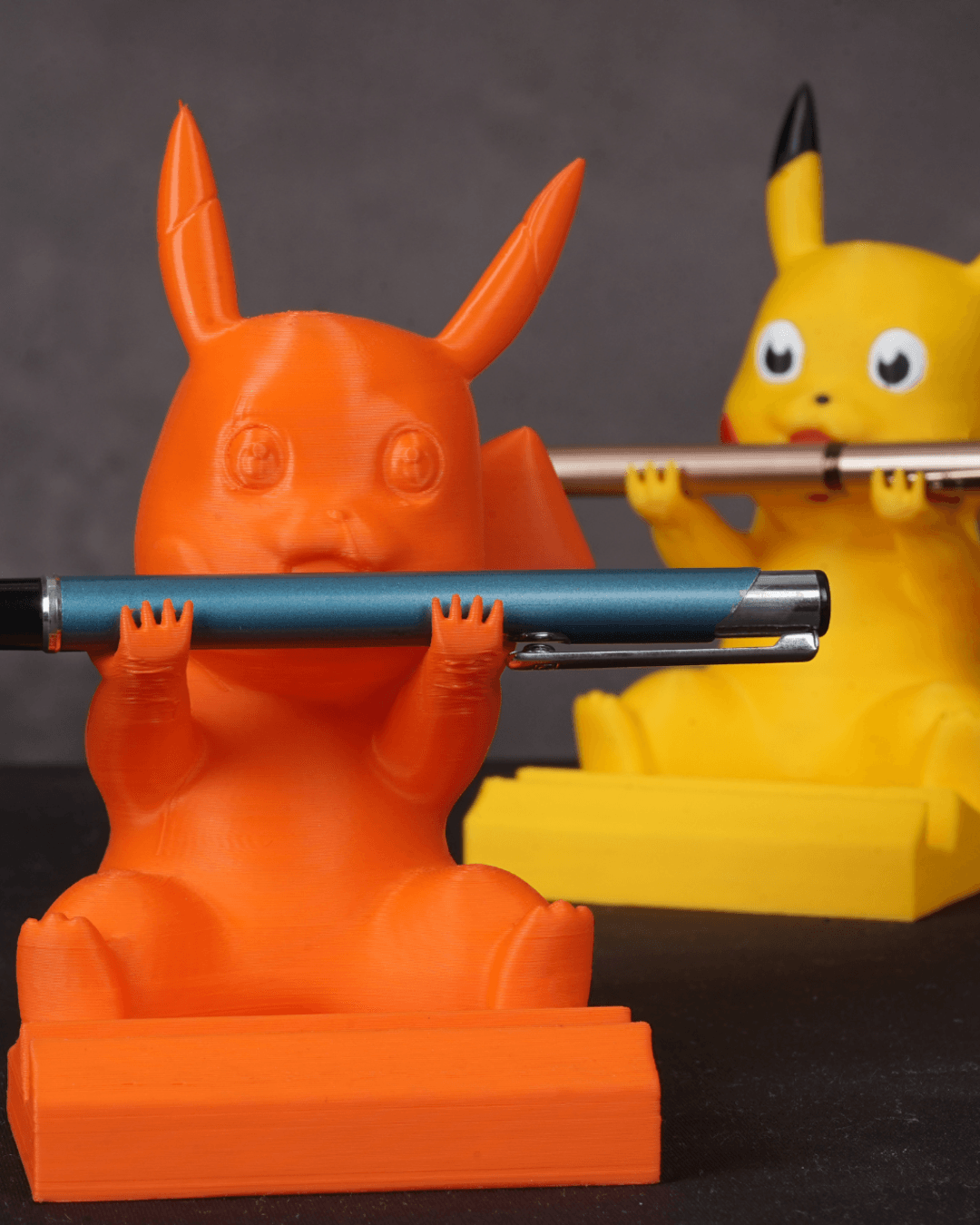 Pikachu Pen & Phone Holder 3d model
