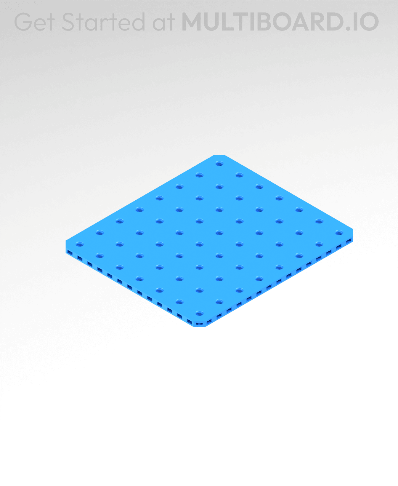 8x7 MU - Small Thread Offset MU - MultiBoard Plate 3d model