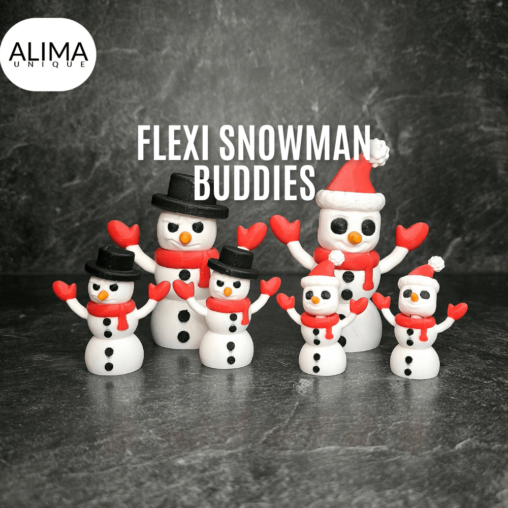 Flexi Snowman Buddies 3d model