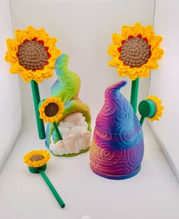 Flower Holding Gnome 3d model