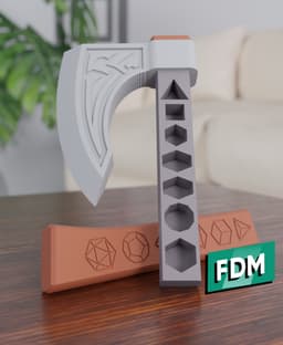 RPG - Axe Dice Holder 3d model