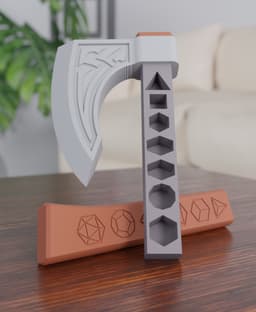RPG - Axe Dice Holder 3d model