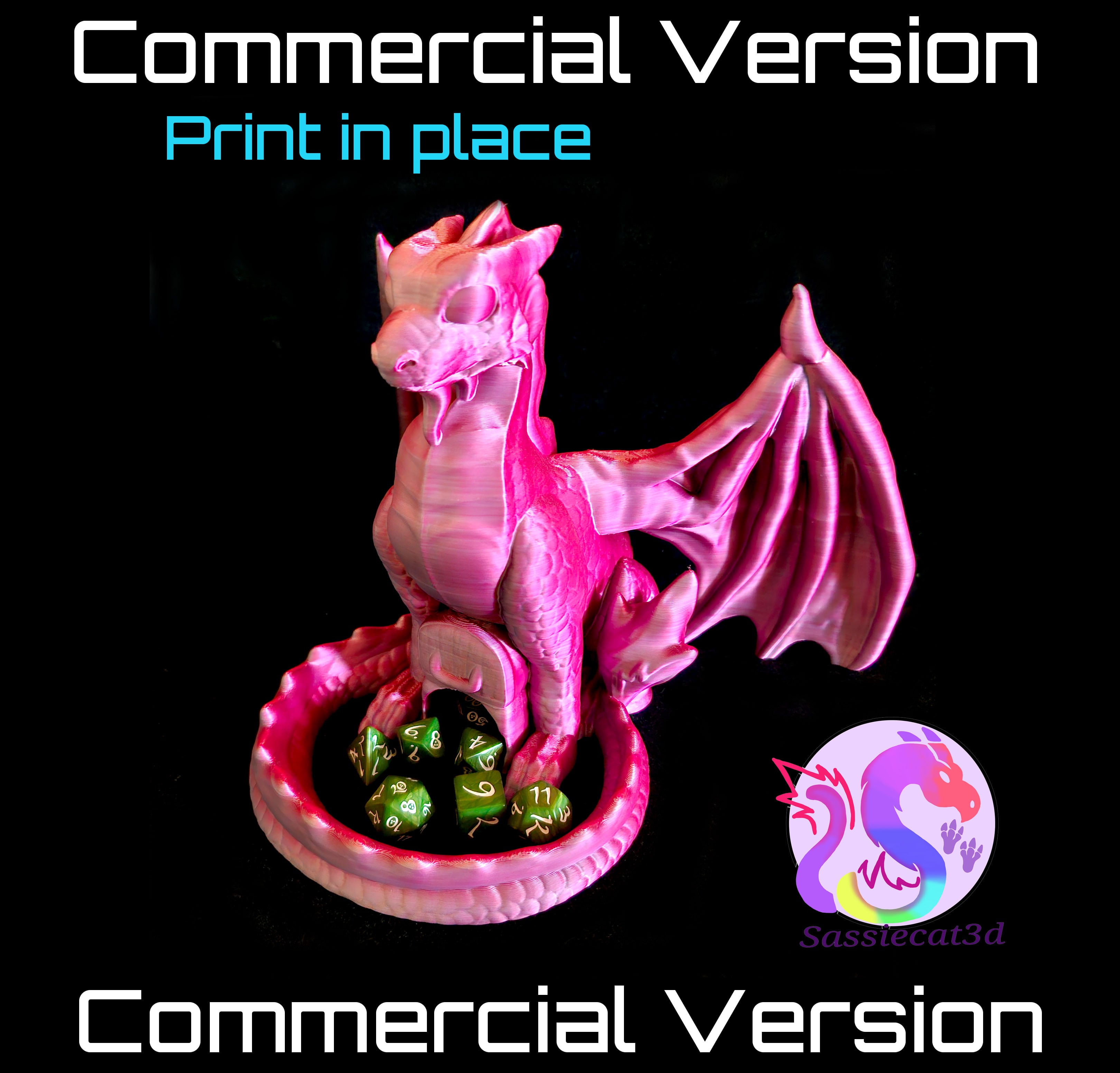 Dragon Dicetower *Commercial Use* 3d model