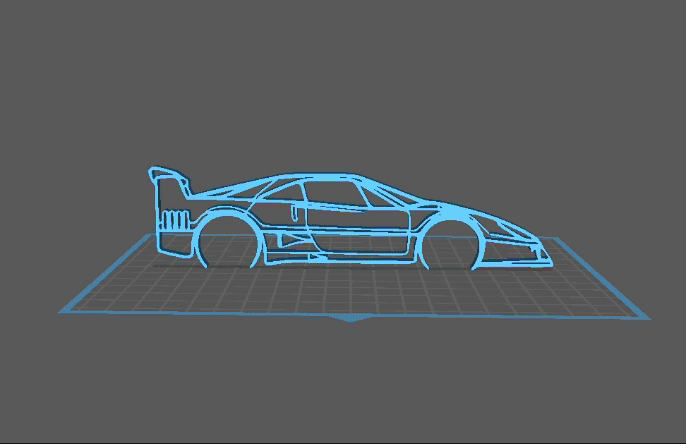 Ferrari - F40 L Wall Art 3d model