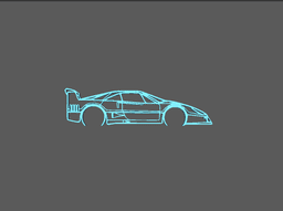 Ferrari - F40 L Wall Art 3d model