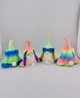 Long Ear Bunny Gnome -Tall Hat 3d model