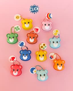 Care Bears Clicker Collection | Cute Bear Fidget Clickers Keychain 3d model