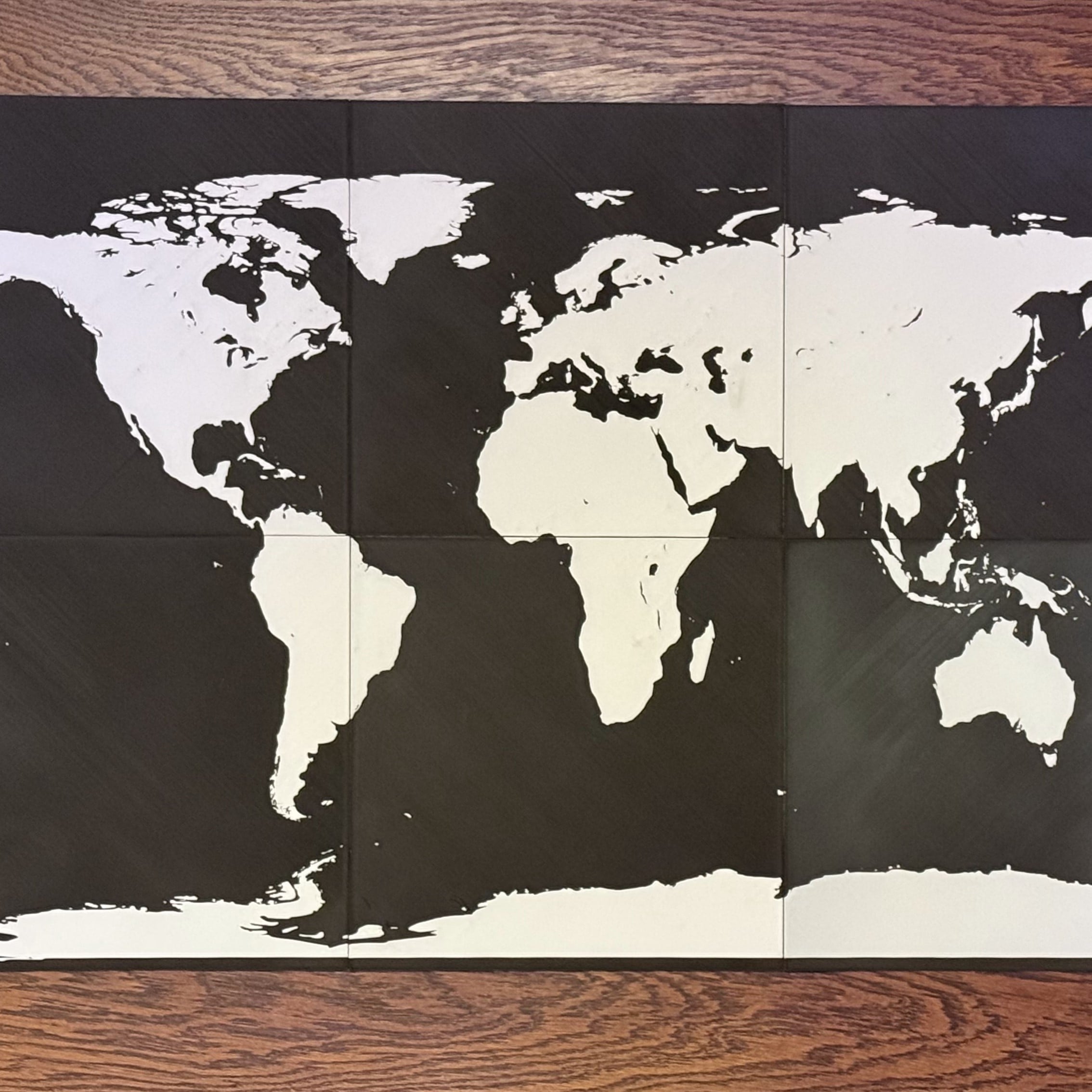 World map 65x43cm (6 pieces) 3d model