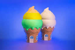 Ice Cream Fairy house Lamp 3d model
