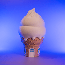 Ice Cream Fairy house Lamp 3d model