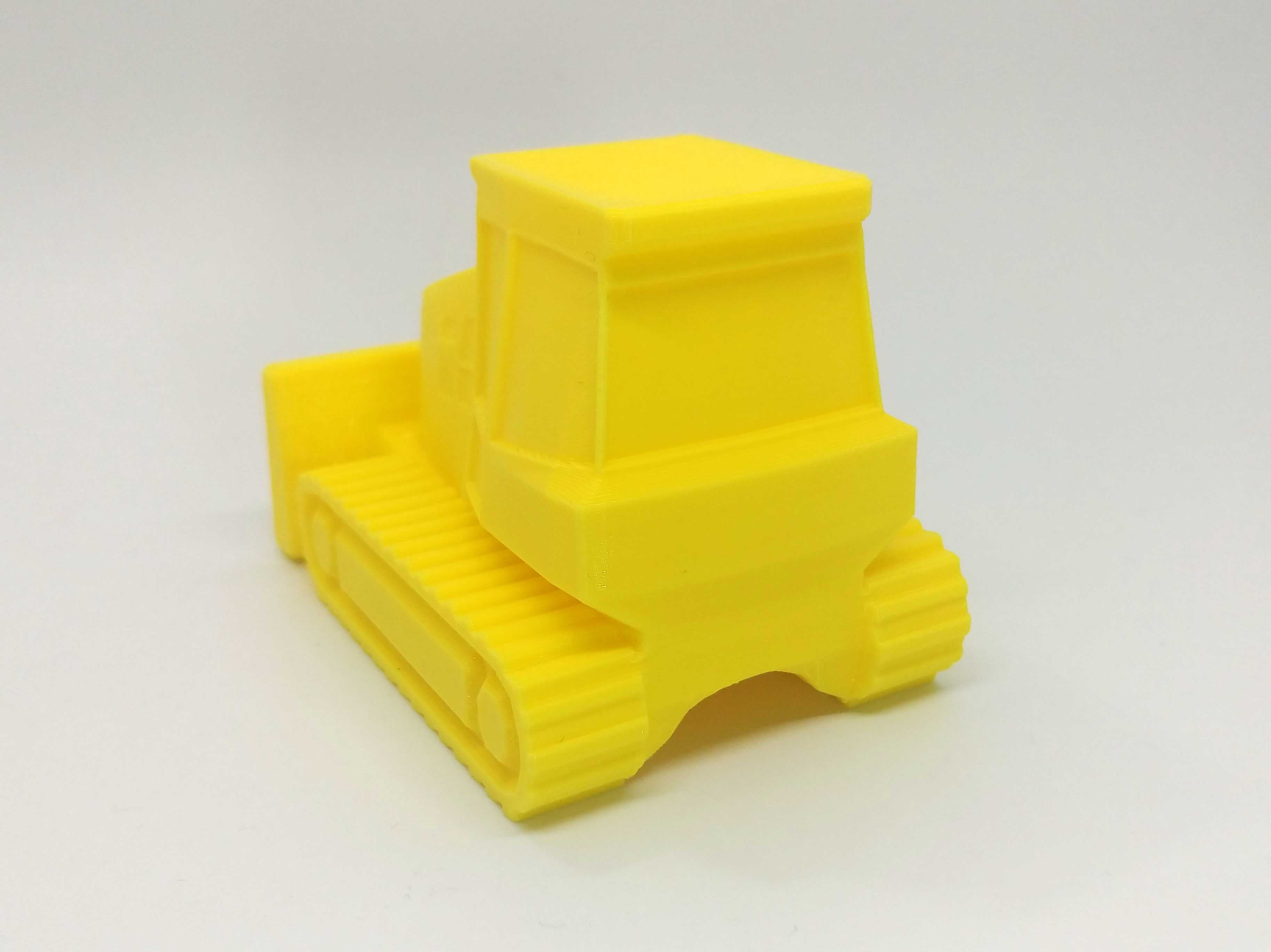 Low Poly Bulldozer 3d model