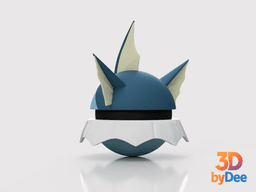 Vaporeon Poke Ball 3d model