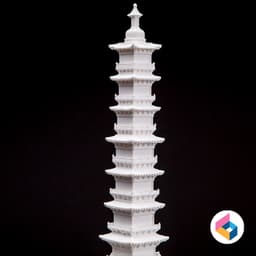 Gyeongcheonsa Ten-story Stone Pagoda 3d model