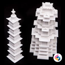 Gyeongcheonsa Ten-story Stone Pagoda 3d model