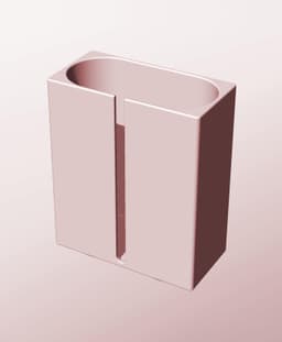 CX68-180-SB Modular slotted component container modern decor 3d model
