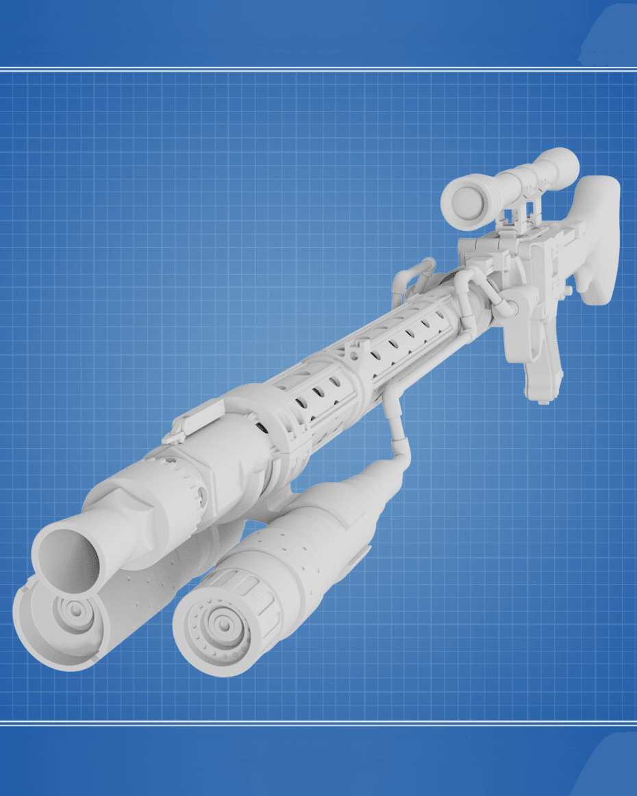 DLT-19D Blaster - Star Wars 3d model