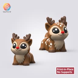 Flexi Christmas Deer 3d model