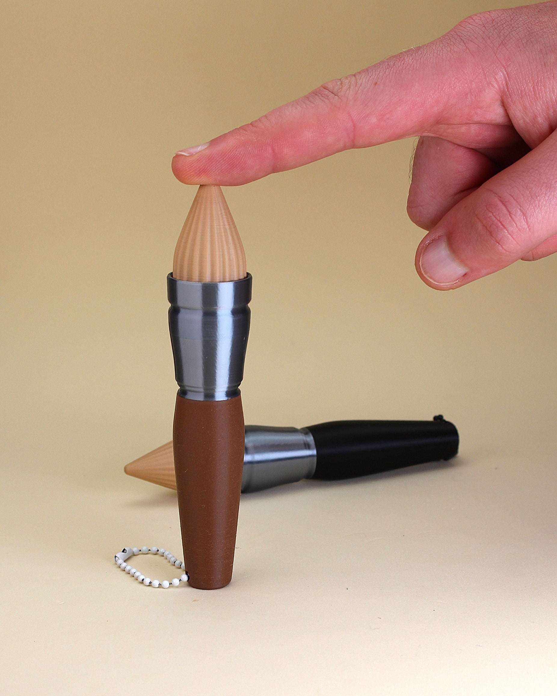 Paint Brush Fidget Clicker Keychain 3d model