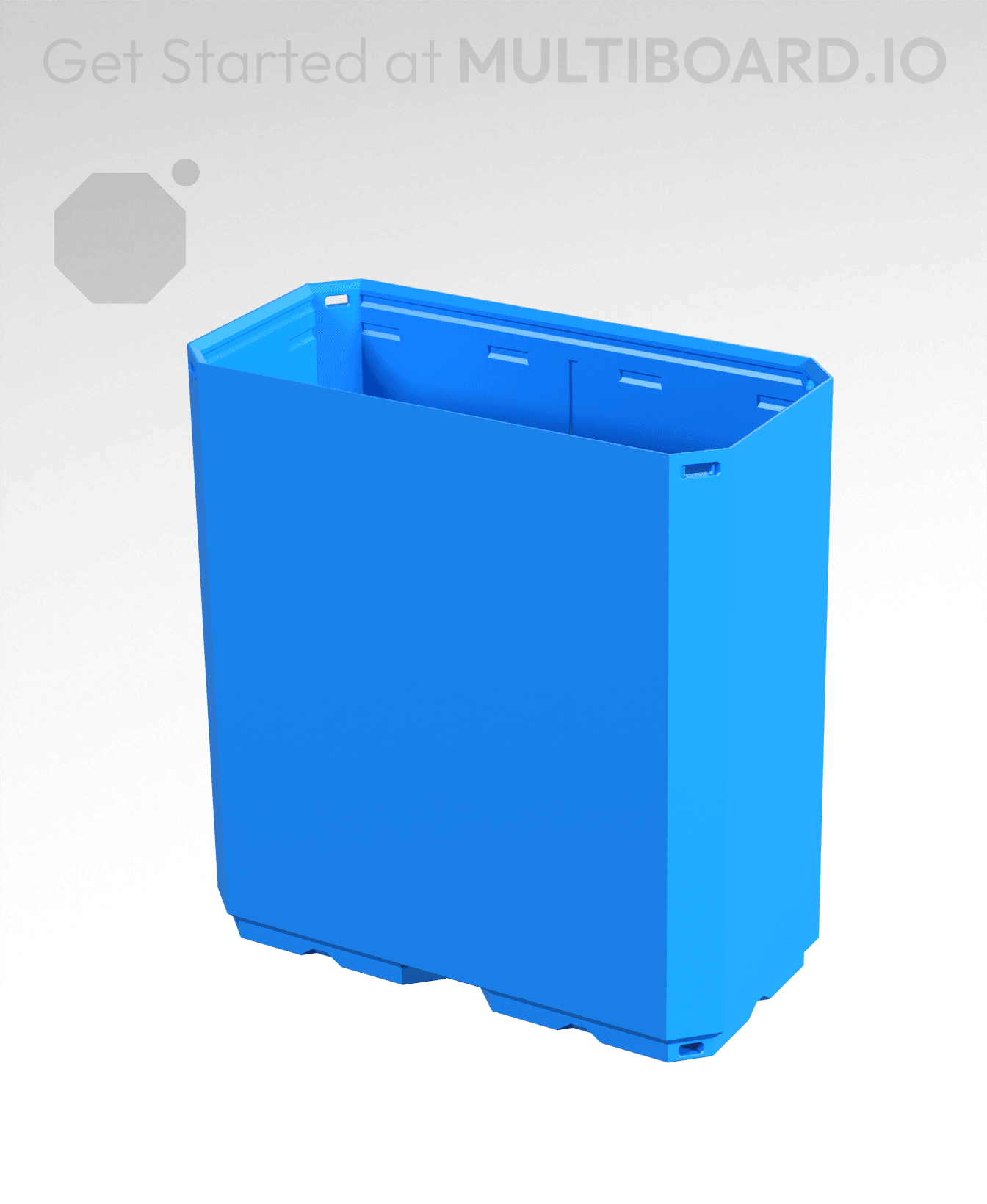 2x1x2 CU - Simple Walls - Multibin Shell 3d model