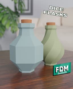 RPG - Dice Flasks 3d model