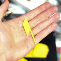 Danger stripes mod for 3D-printer profile 3d model