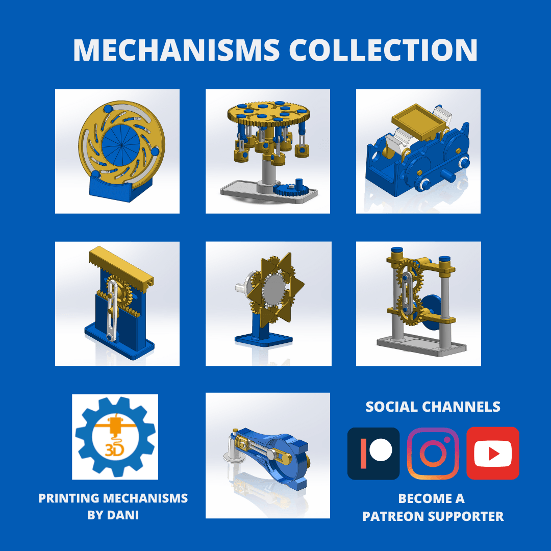 CRANCK CONNECTING KINEMATICS ASSEMBLY 3d model