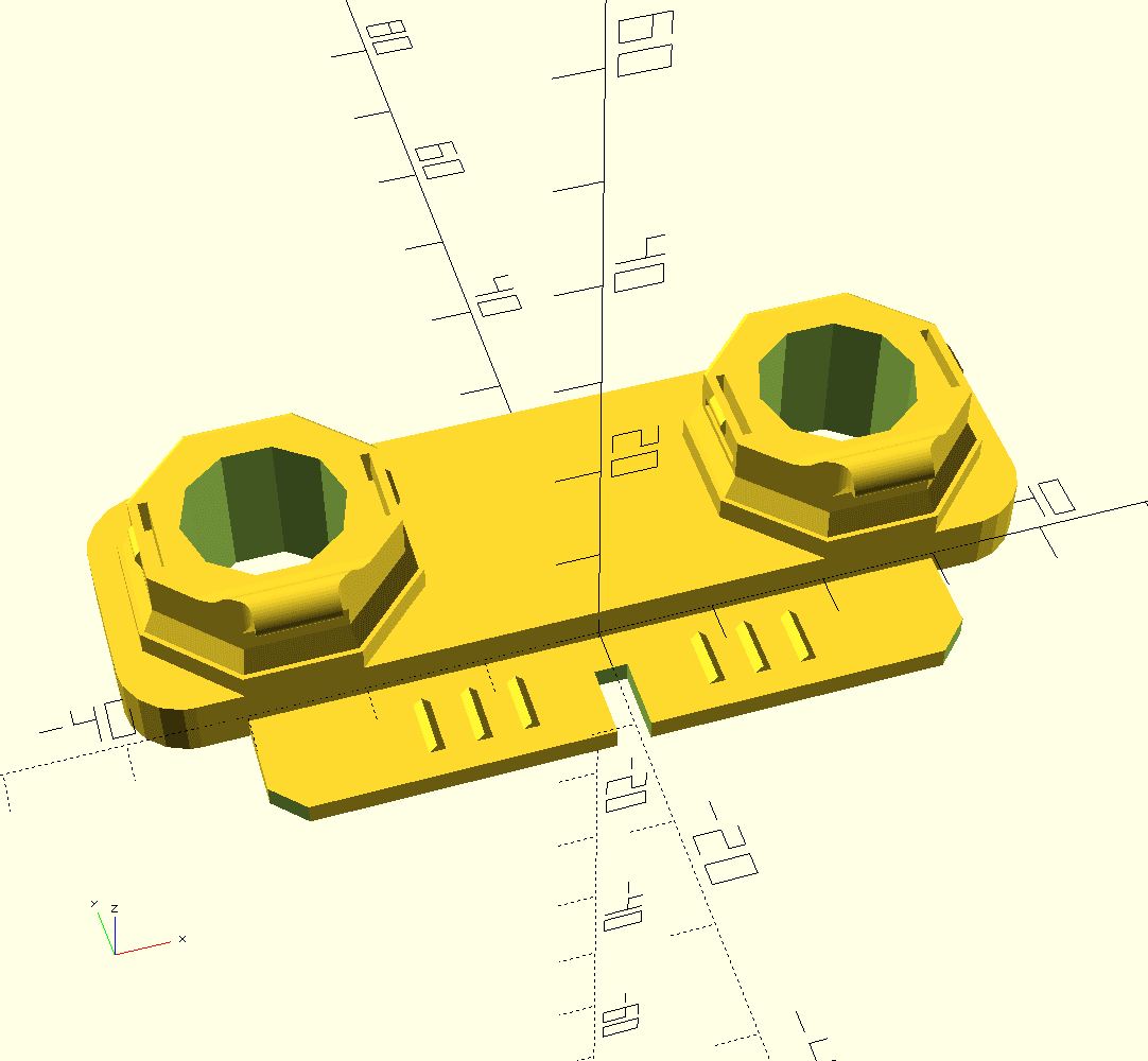Ubiquity Switch Lite 16 PoE Mounting Bracket 3d model