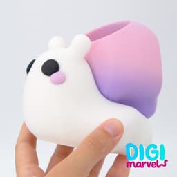 Ghosty Snail Holder (AMS and No AMS) 3d model